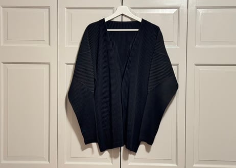 homme plisse issey miyake no collar jacket