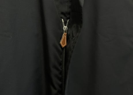 hermes leather zip coat
