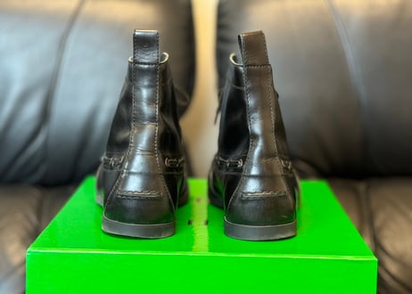 bottega veneta Intrecciato leather boots