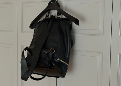alexander mcqueen leather bag pack
