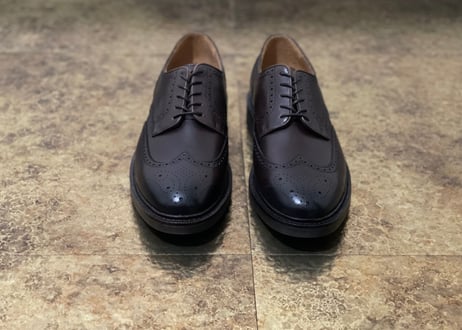 polo ralph lauren 2021aw wing tip dress shose brown 43 dead stock