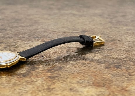 yves saint laurent leathe belt watch