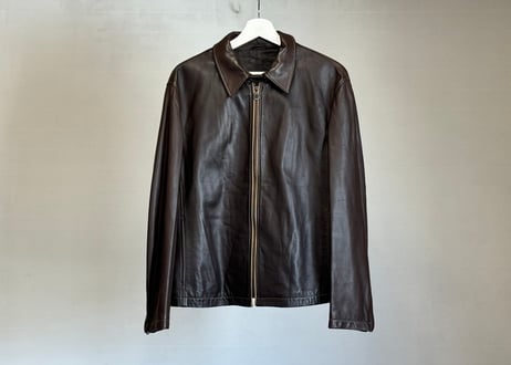 salvatore ferragamo leather jacket