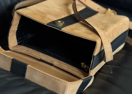 salvatore ferragamo leather "box" shoulder bag