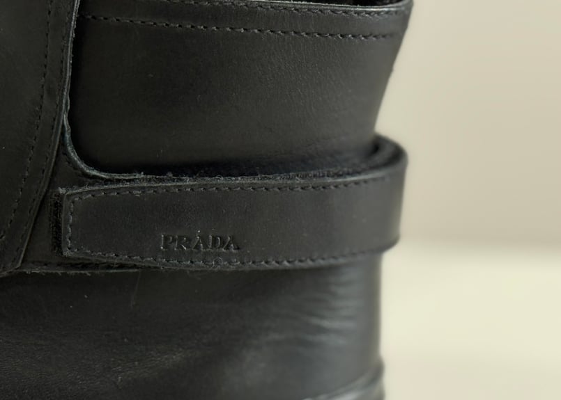 90-00s prada sports leather boots #c | weekend ...