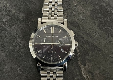 burberry chronograf dress watch
