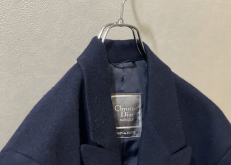 christian dior doble chester field coat
