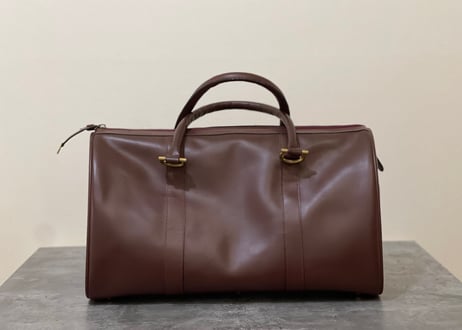 80-90s cartier leather bag