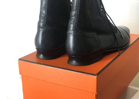 2018aw hermes lace-up boots size41