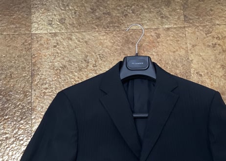 jilsander stripe set up suit