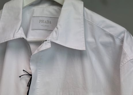 prada 2025ss logo shirt jacket dead stock