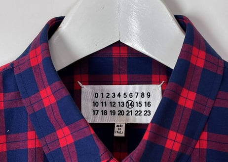 2018ss maison margiela check shirt dead stock