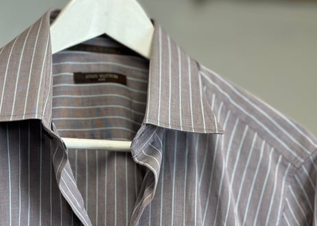 louis vuitton by "marc jacobs" stripe shirt purple