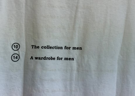 maison margiela calendar tag design tops