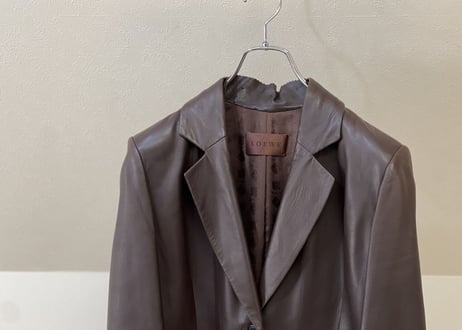 loewe lamb leather coat