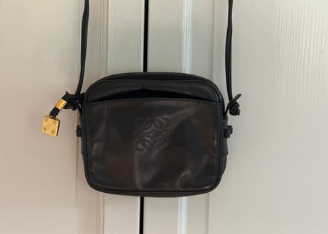 loewe anagram leather shoulder bag