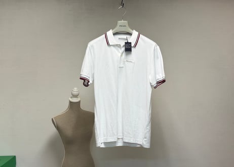 prada logo polo shirt dead stock