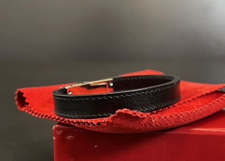 2019ss salvatore ferragamo leather bracelet dead stock
