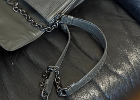 bottega veneta leather Intrecciato shoulder bag