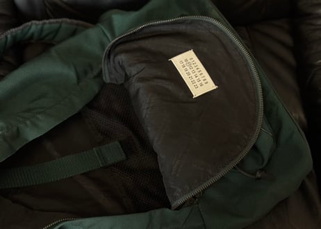 maison margiela backpack green