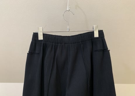 issey miyake me pleats wide pants black