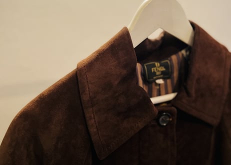 fendi suède coat