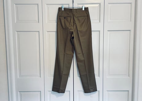 90s dior khaki tack trousers