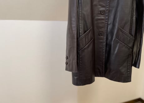 prada leather coat