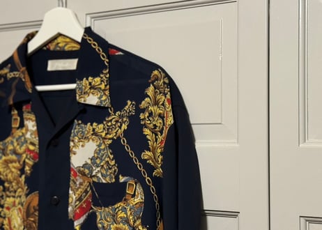90s "総柄" shirt #B