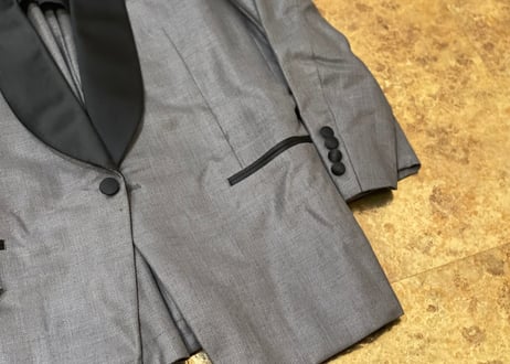 80-90s balenciaga silk tuxedo jacket