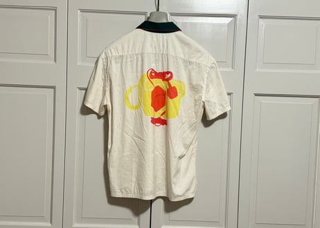 prada open collar shirt