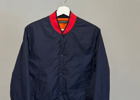 acne studios face motif bomber jacket #1