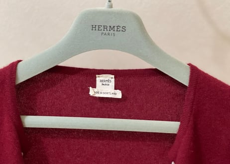 hermes cashmere cardigan
