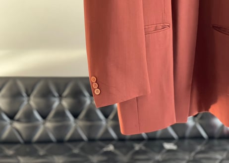 90s bordeaux double set up suit