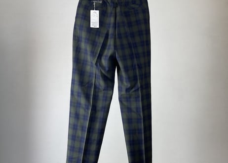 paris check trousers dead stock