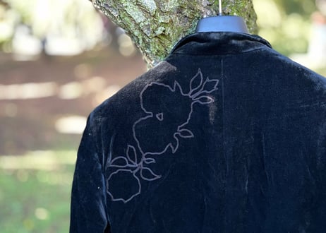 jilsander velour jacket