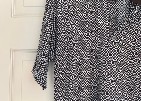hermes "総柄" polo shirt
