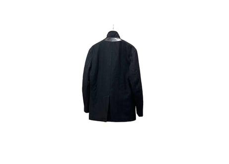 michael kors lather×quilting doble coat