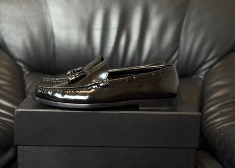 saint laurent studs tassel loafers dead stock