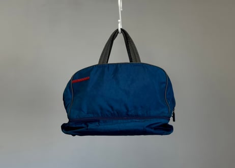 90-00s prada sports nylon bag blue