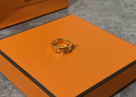 hermes gold ring 21号