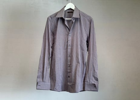 louis vuitton by "marc jacobs" stripe shirt purple
