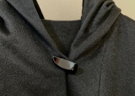 90s cashmere hoodie coat