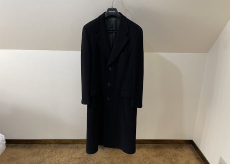 giorgio armani  virgin wool chesterfield coat