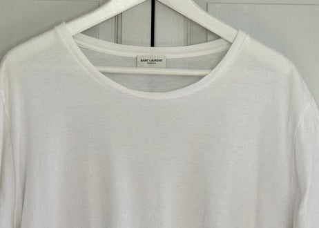 saint laurent logo tops