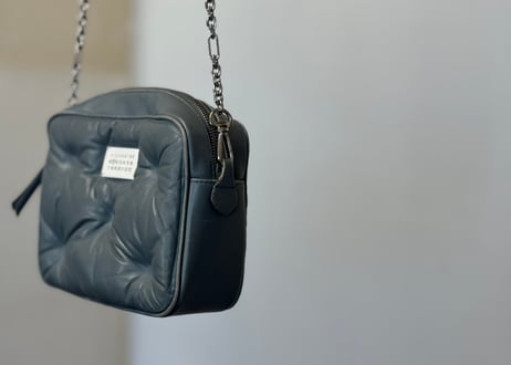 maison margiela gram sram leather bag "limited color blue"