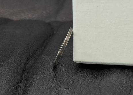 maison margiela silver number ring dead stock