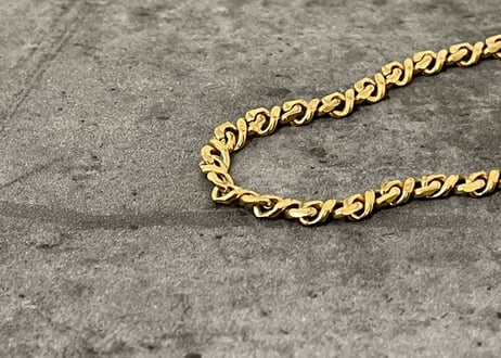 80-90s givenchy gold bracelet"F"