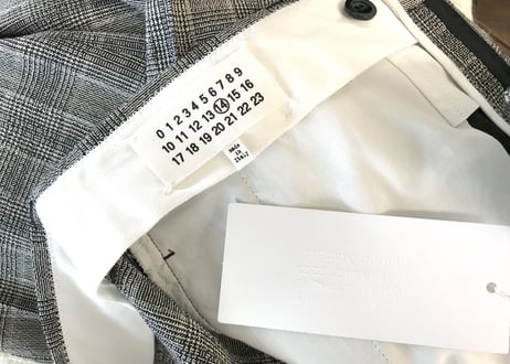 2017ss maison margiela check trousers dead stock B