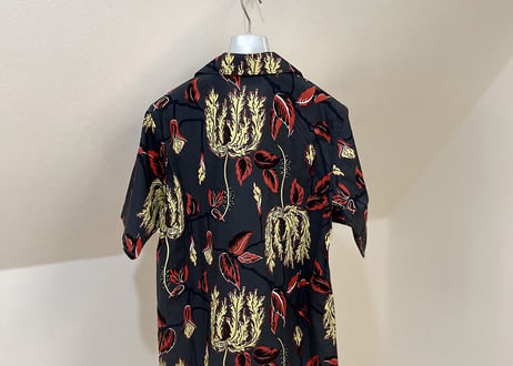 2018ss prada aloha shirt black dead stock xs